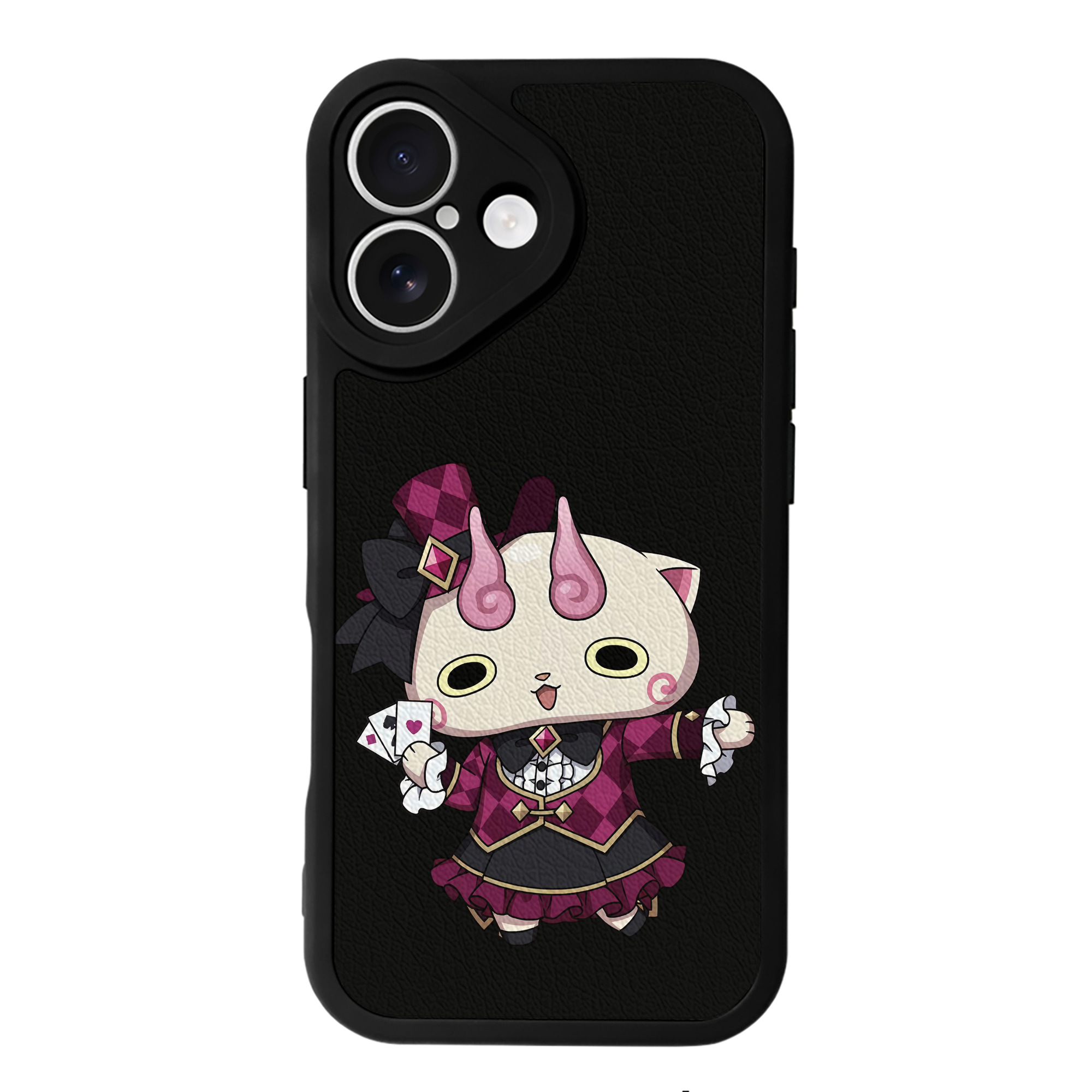 （画像用） 妖怪ウォッチ Yo-kai Watch 【iPhone 16シリーズ対応】シリコンスマホケース（レザー調） 材質：シリコン